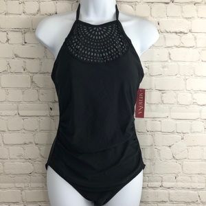 Merona One Piece Halter Bathing Suit